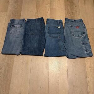 4 pairs of mens jeans bundle all good condition